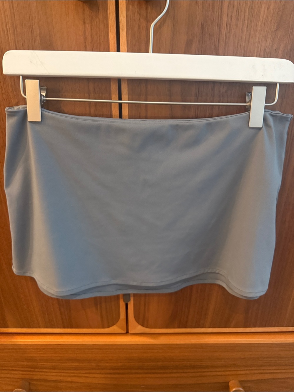Everyday Stretch Mini Skirt in Light Gray